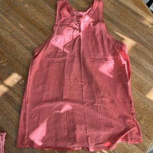 EUC lululemon coral tank top. Open back. Size 6